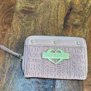 Juicy Couture Blush Pink Embossed Wristlet